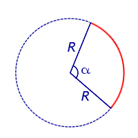 Формула для длины дуги окружности с углом в радианах вывод