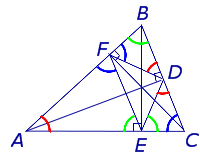 Высота треугольника ортоцентрический треугольник