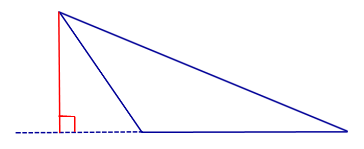 Высота треугольника расположение высот тупоугольного треугольника