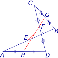 Средние линии четырехугольник теорема Вариньона