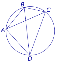 Четырехугольники вписанные в окружность свойства теорема Птолемея