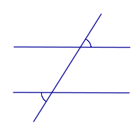 Признаки параллельности прямых углы внутренние и внешние накрест лежащие односторонние соответственные