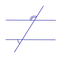 Как выглядят соответственные углы на параллельных прямых