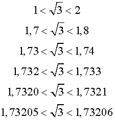 Libro electrónico de referencia sobre matemáticas para escolares números reales aritméticos números racionales e irracionales aproximaciones decimales de números irracionales con deficiencia y con exceso