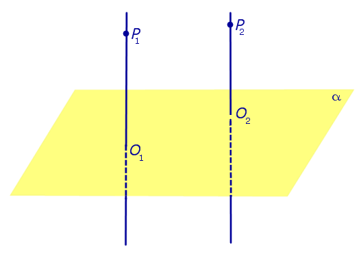 Если прямая перпендикулярна к двум параллельным прямым лежащим в плоскости то