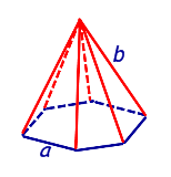 развертка поверхности правильная шестиугольная пирамида