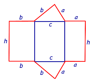 развертка поверхности прямая треугольная призма