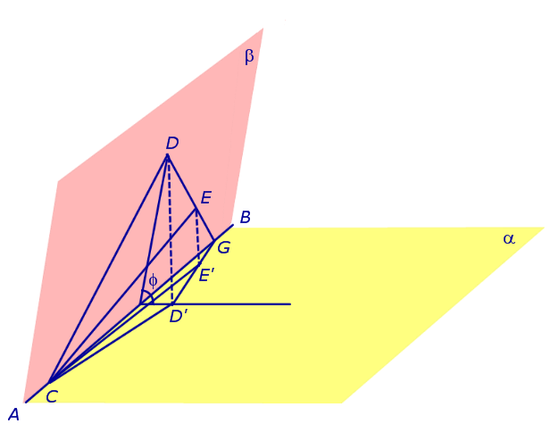 Площадь проекции треугольника