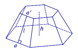 объем правильной усеченной пирамиды  площадь боковой поверхности правильной усеченной пирамиды площадь полной поверхности правильной усеченной пирамиды