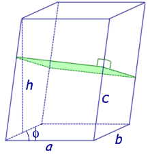 объем параллелепипеда  площадь боковой поверхности параллелепипеда площадь полной поверхности параллелепипеда