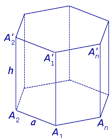 объем правильной призмы  площадь боковой поверхности правильной призмы площадь полной поверхности правильной призмы